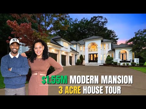Inside a $1.55M Modern Mansion on 3 Acres in Charlotte NC