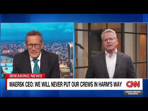 Maersk CEO Vincent Clerc says Iran's reach extends beyond the Strait of Hormuz.