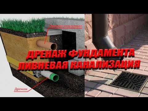 Прифундаментный Дренаж и Ливневая Канализация - Что Это Такое? Для Чего Нужны В Частном Доме?