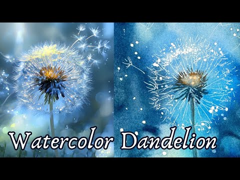 How I Painted a Magical Dandelion With Cool Tricks!