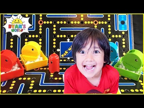 Pac Man Board Game with Ryan's World!!!