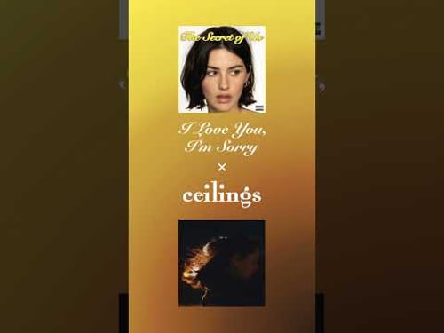I Love You, I'm Sorry x ceilings - Gracie Abrams x Lizzy McAlpine (Mashup) #thesecretofus #tsou