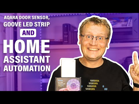 Aqara Door Sensor, Govee LED Strip and Home Assistant Automation