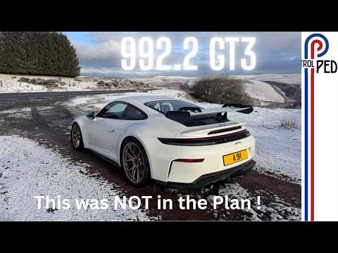 I Drove The Porsche 992.2 GT3 to Wales and IT SNOWED !!
