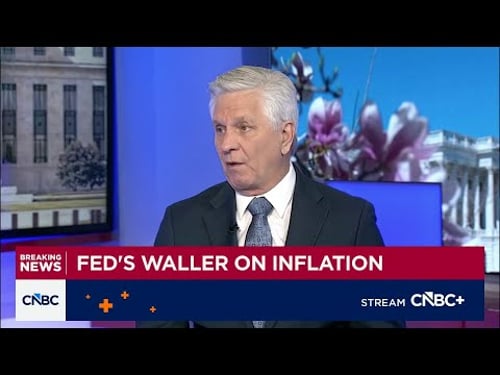 Fed Governor Chris Waller on interest rate outlook: Caution is warranted