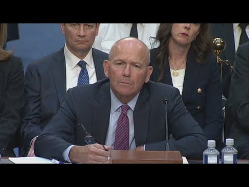 Outgoing Boeing CEO testifies in Washington, apologizes to families impacted by deadly crashes