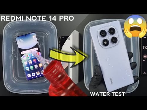 Redmi Note 14 Pro 4G Water Test π§π¦| Let's See if Note 14Pro is iP64 Waterproof or Not?