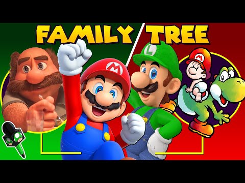 The Complete Super Mario Family Tree