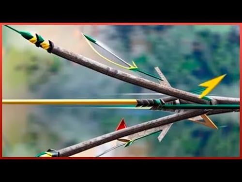 How to make Arrows and Bow from BAMBOO | Japanese Joinery by @woodenren