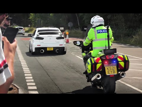 POLICE vs Tuner Cars Leaving a Car Show