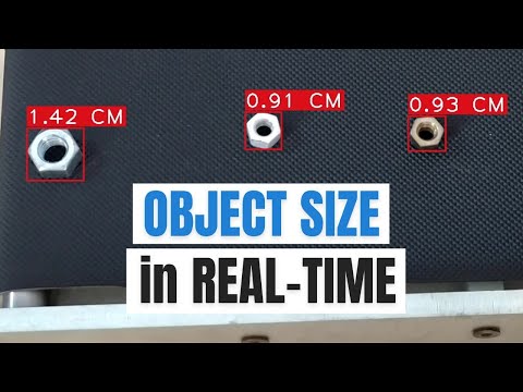 Measure size of objects in real-time with Computer Vision | Opencv with Python