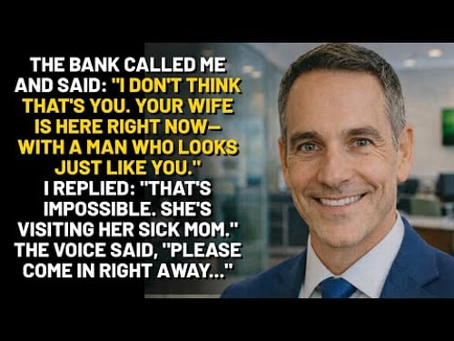 The Bank Called: "Your Wife Is Here With A Man Who Looks Just Like You..."