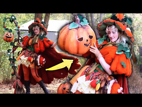 I made a PUMPKIN WITCH COSTUME 🎃