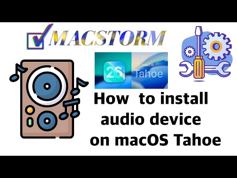 How to install audio device on macOS Tahoe