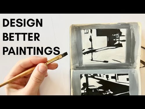 Design better paintings: Studying Bechtle's composition through notan exercises