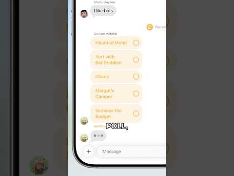 NEW polls in iMessage feature in iOS 26! #WWDC25
