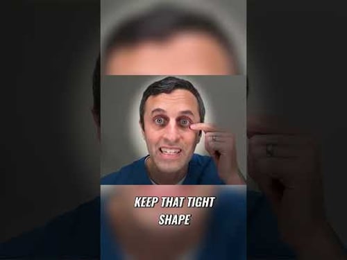 Skin Pinch Under Eyes: The Crucial Question for Surgeons! #shorts