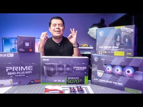 ARMÓ mi primer PC GAMER con RTX 5070 TI