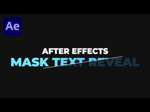 Mask Text Reveal Animation in After Effects | Track Matte - AE Basics Tutorial Series - Part 10