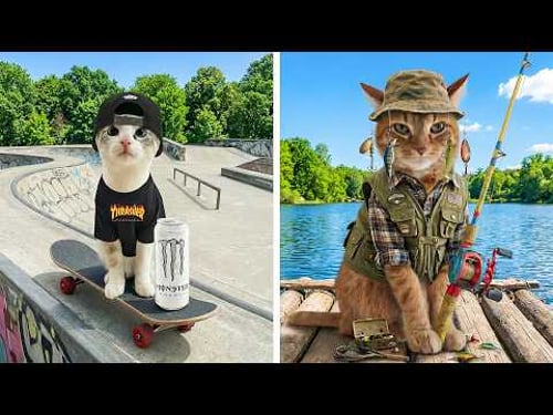 My Cats Try Hobbies That Match Their Human Ages