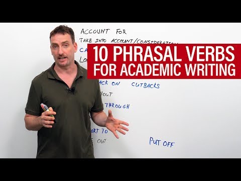 10 Phrasal Verbs for Academic Writing in English