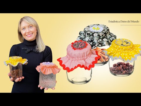 Decorate Your Jars With Various Covers / Idea For Gift Or To Sell