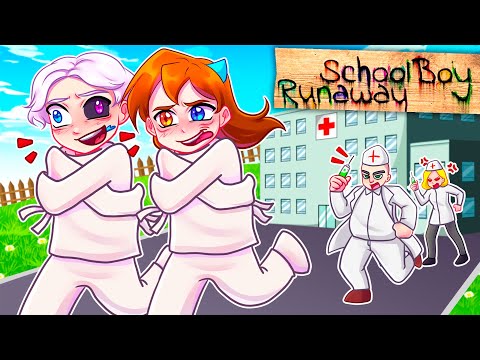 😨 Minecraft but I ESCAPED FROM THE MENTAL HOSPITAL in SCHOOLBOY RUNAWAY