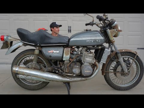 Seller Thought This 1975 2-Stroke Triple Would Never Run Again (Sitting 40 Years)