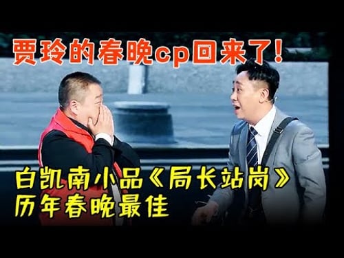 贾玲的古早春晚cp回来了!白凯南小品《局长站岗》,志愿者还是肇事者?逗笑全场【历年春晚小品合集】