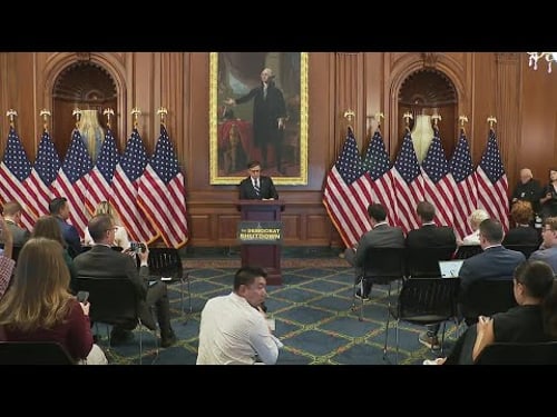 RAW FEED: House Speaker Mike Johnson's Tuesday update on government shutdown talks