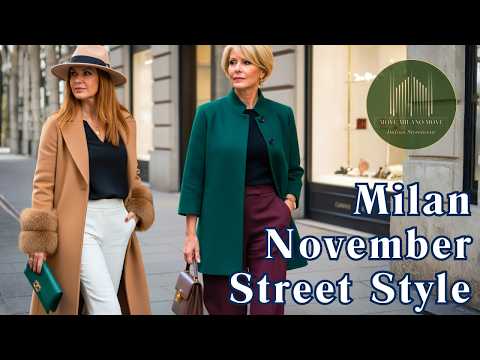 🍁 Milan Street Style November 2025: Italian Fall Luxury Fashion Trends