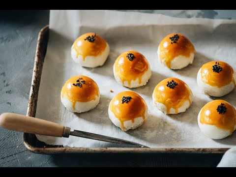 How to Make Pastry Mooncake with Salty Egg Yolk (recipe) Dan Huang Su, 蛋黄酥