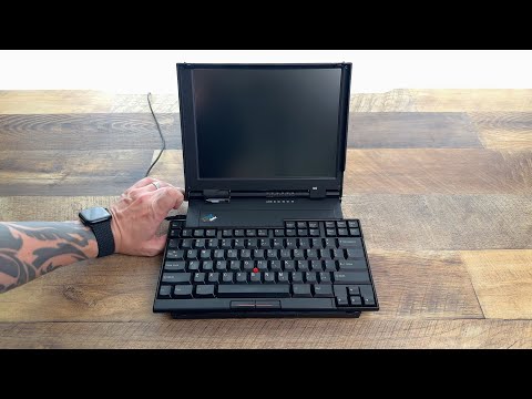 I completely restored an Iconic IBM ThinkPad 701C Butterfly laptop from 1995