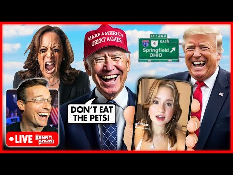 Biden Puts on a MAGA Hat and Shouts ‘Don’t Eat Dogs and Cats!’ | Trump TikTok Trend Goes VIRAL