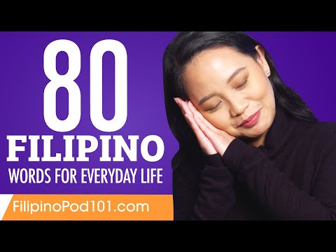 80 Filipino Words for Everyday Life - Basic Vocabulary #4