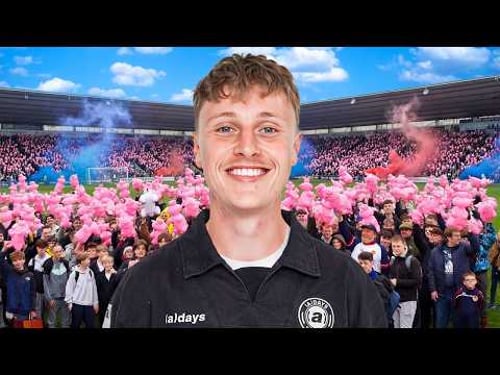 I Surprised A Football Team With 1,000 Fans!