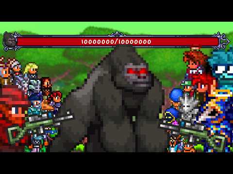 100 Terrarians vs 1 Gorilla