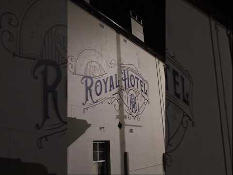 A mural for the side wall of the Royal Hotel