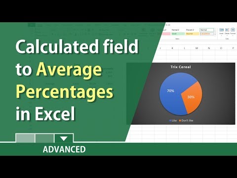 Average percentages in Excel with a calculated field by Chris Menard