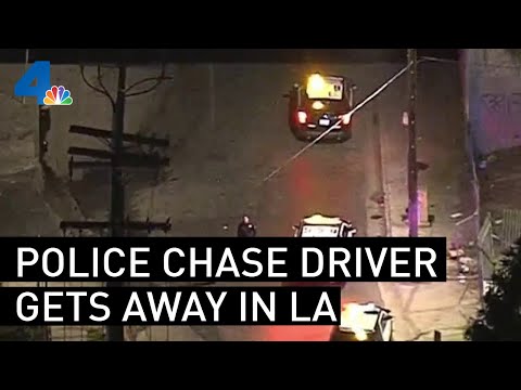 Police Lose Track of Car, Driver in High Speed Chase | NBCLA