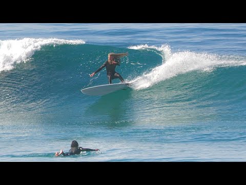 Kalani Robb and Rob Machado go off on midlength surfboards in San Diego !!!