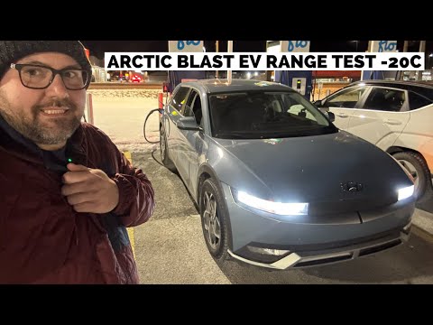 My Hyundai IONIQ 5 Arctic Blast Winter Range Test! | How Far Can You Go With This EV?