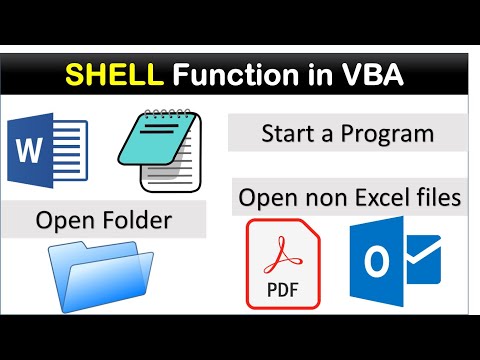 Shell Function in VBA || Open PDF file using VBA