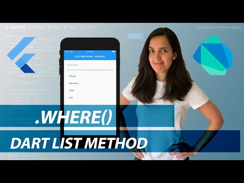 List Method .where() in Dart & Flutter