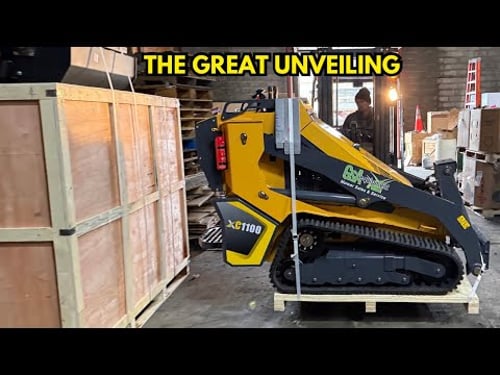 the First Container of XC1100 Mini Skid Steers in America!