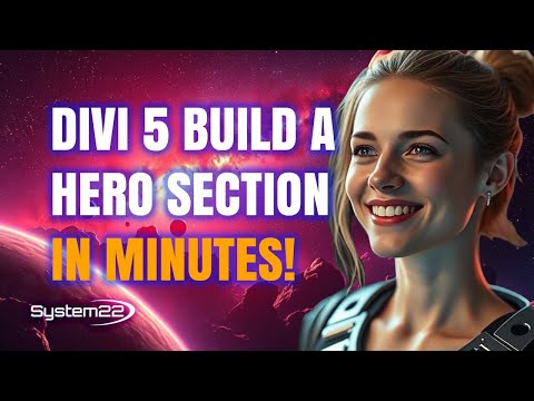 Watch Me Build a Jaw-Dropping Hero Section in Divi 5 – FAST!