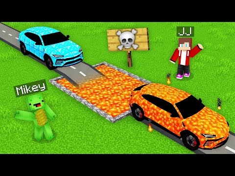 Mikey and JJ Upgrade Super Car With LAVA in Minecraft (Maizen)