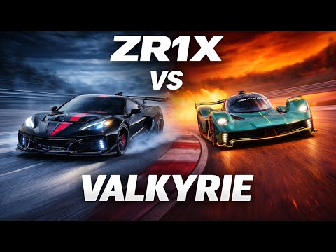 Corvette ZR1X Vs Aston Martin Valkyrie | Power vs Pure Track Dominance