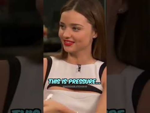 Flirt with Miranda at your own risk 😂 #MirandaKerr #Funny #interview