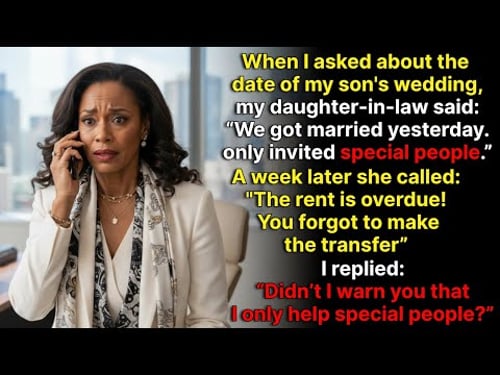 I asked my son about the wedding, my daughter-in-law: "We already did!" | Family Conflict Stories